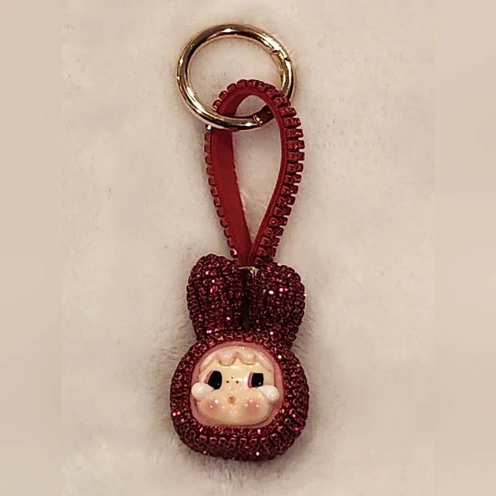 Crybaby Cute Red Bling Keychain Bag Charm